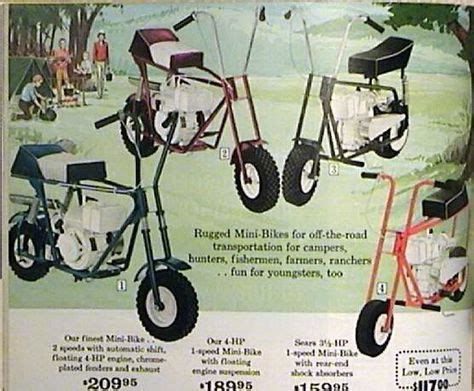 Vintage image of boys w/ Golden Pinto Mini-Bike JC Penneys 1970 Print Ad | old mini bike & go ...