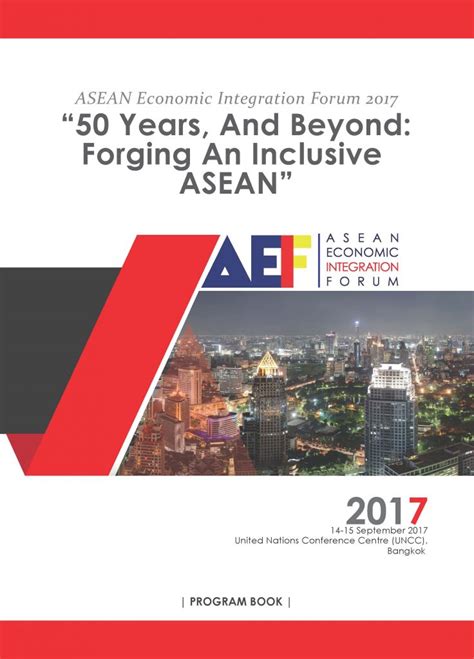 Programme Book | ASEAN ECONOMIC INTEGRATION FORUM (AEIF)