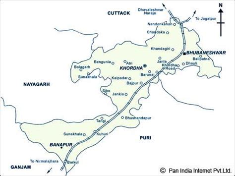 Maps of Bhubaneswar, Political Map of Bhubaneswar, Tourist and Railway