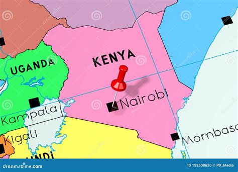 Přiblížení instinkt V milosrdenství nairobi on world map Lepkavý Vložit přívěšek