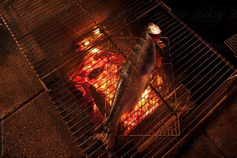 «Grilling Coho Salmon» del colaborador de Stocksy «Ryan Matthew Smith ...