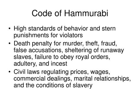 PPT - Hammurabi’s Code of Laws PowerPoint Presentation, free download ...