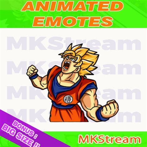 MKStream - Twitch animated dragon ball son goku super saiyan rage