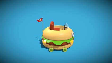 Krabby Patty Wagon - Download Free 3D model by Rafa Andrade (@rafa_andrade) [89cf6f4] - Sketchfab