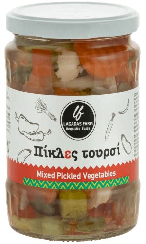 Mixed pickled vegetables – Lagadas Farm