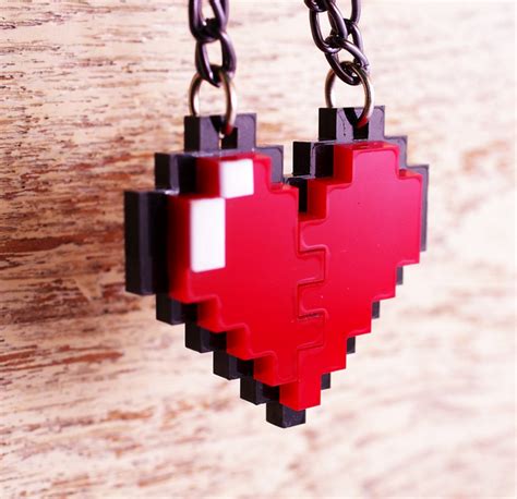 10 Pieces of Geek-Chic Valentine's Day Jewelry | Minecraft stuff, Stuffing and Jewlery