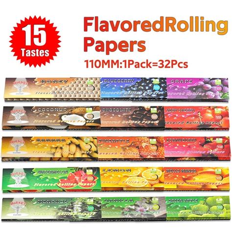 110MM Hornet Cigarette Flavored Rolling Paper Natural Gum Pre Rolled ...