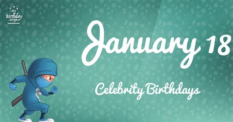 Who Shares My Birthday? Jan 18 Celebrity Birthdays No One Tells You About