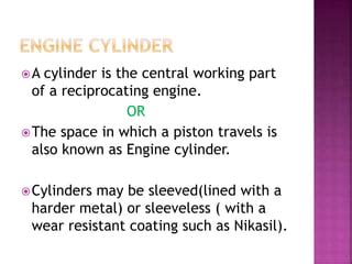 ENGINE CYLINDER & ENGINE TYPES | PPT