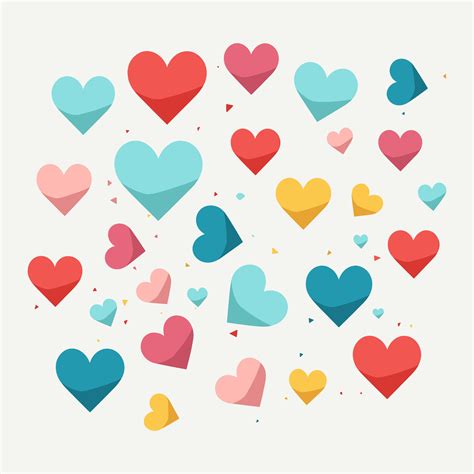 A group of hearts with different colors 26278403 Vector Art at Vecteezy