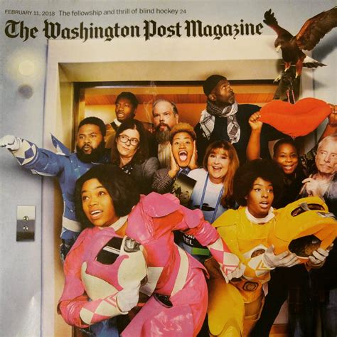 If you get the Sunday Washington Post, check out the magazine cover! : powerrangers