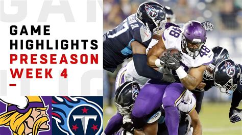 Vikings vs. Titans Highlights | NFL 2018 Preseason Week 4 - YouTube