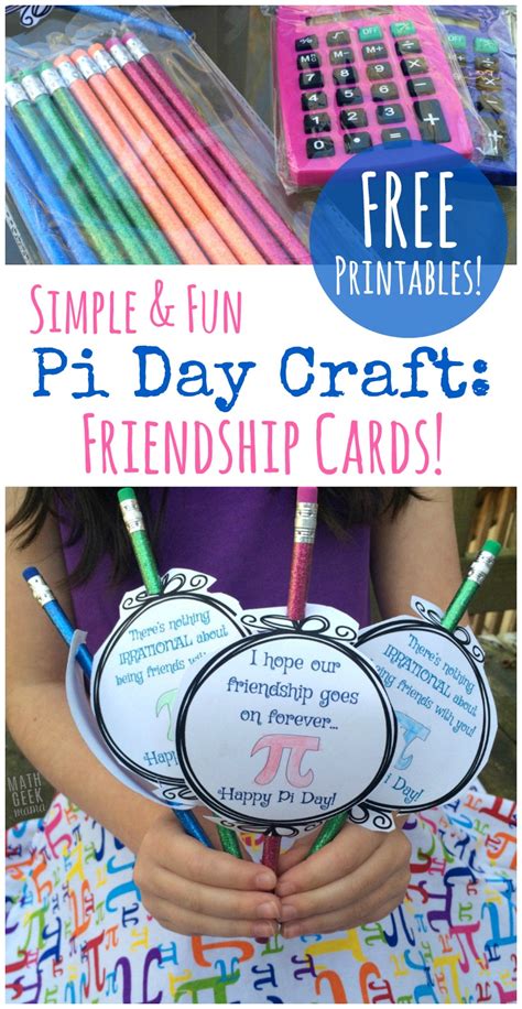 Pi-lentines: Sweet Pi Day Craft for All Ages {FREE Printables}