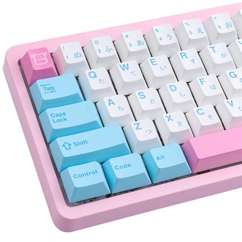 Buy Hyekit Keycaps 140 Keys PBT Dye-Sublimation Milk Keycap Cherry Profile Cute keycaps for 61 ...