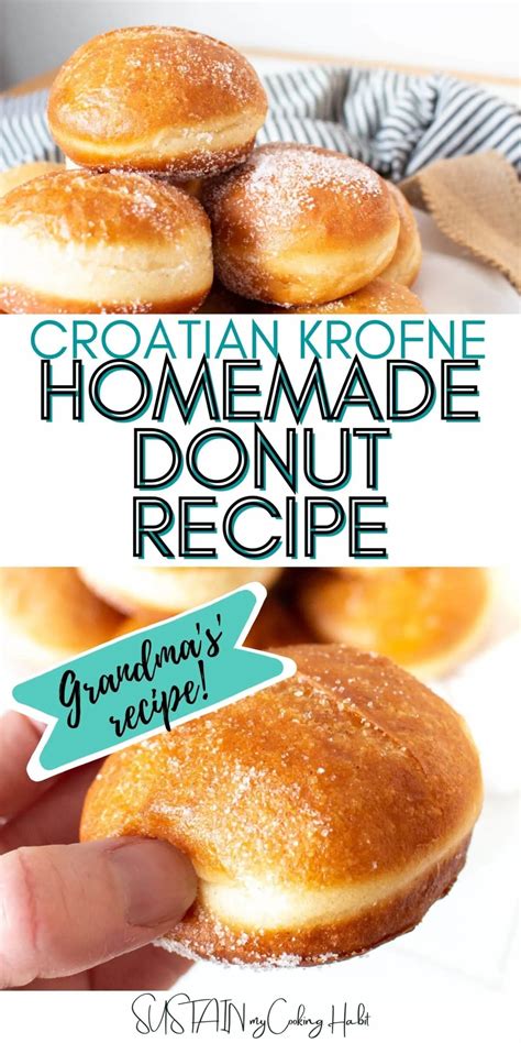 Croatian Krofne Recipe (Homemade Donuts) - Sustain My Cooking Habit