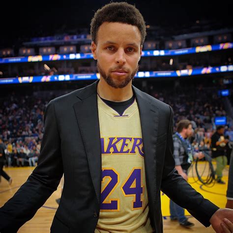 Steph Curry reppin’ Kobe : lakers