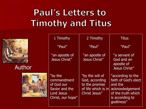 PPT - Paul’s Letters to Timothy and Titus PowerPoint Presentation - ID:1942533