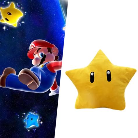 SUPER MARIO YELLOW Star Plush Toy 30cm Short Furry Figure £7.46 - PicClick UK