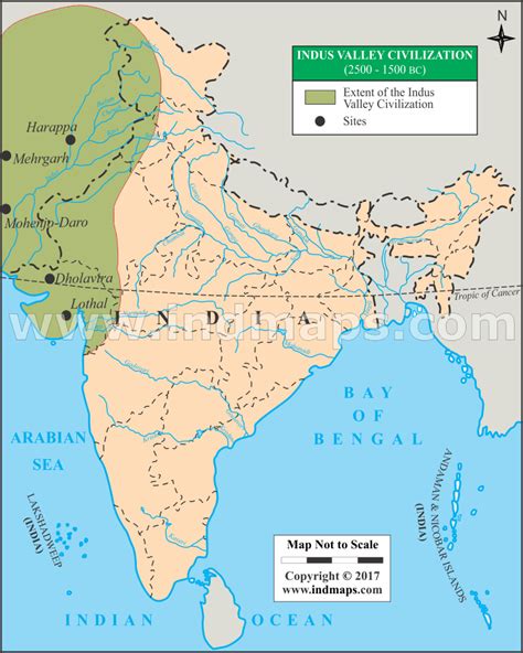 Indus Valley Map Indus Valley Civilization Ancient India Map Indian ...