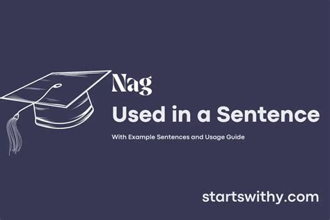 NAG in a Sentence Examples: 21 Ways to Use Nag