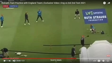 WATCH: Rishabh Pant practicing wicket-keeping with the England team