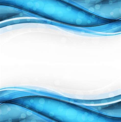 Abstract blue border vector material free download