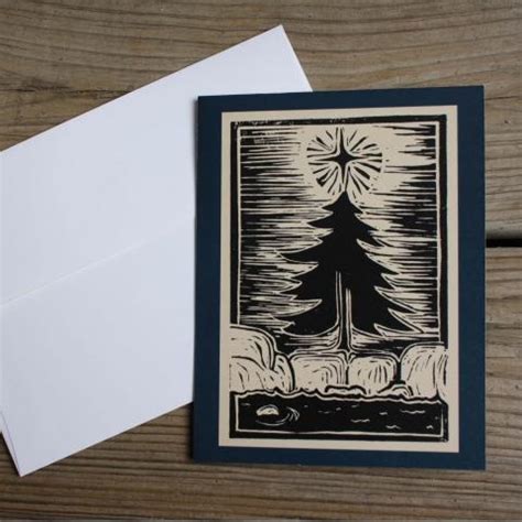 Blank Greeting Cards, Christmas in the Canadian Shield, package of 5 | Katharina Nuss