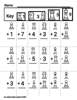 Chess Math: Let's Add! by Jordan Mineo | TPT