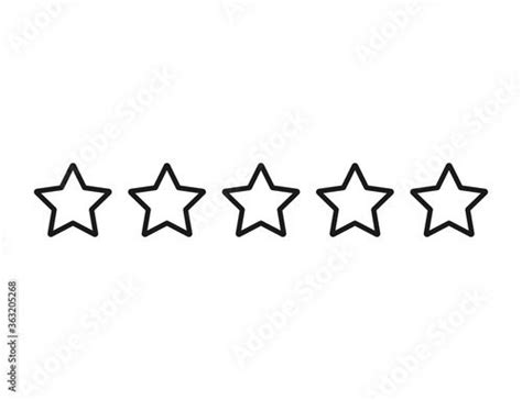 five stars are shown in the shape of four different shapes, one is ...