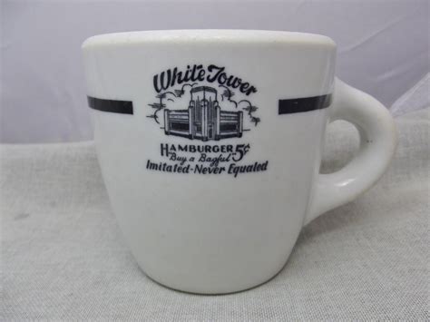 White Tower Hamburgers (Shenango China, 1950) | Vintage restaurant, Coffee break, Dining services