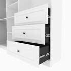 Bestar Versatile 97"W Engineered Wood Walk-In Closet Organizer in White ...