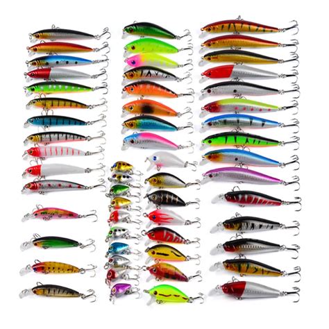 Mixed 56pcs/lot Good Quality Fishing Lures kits 8 Different Models Artificial Hard Baits For Sea ...