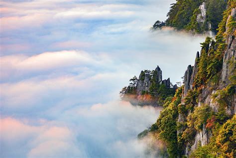 江西吉安羊狮慕 云海雾涛现彩虹_旅游_环球网