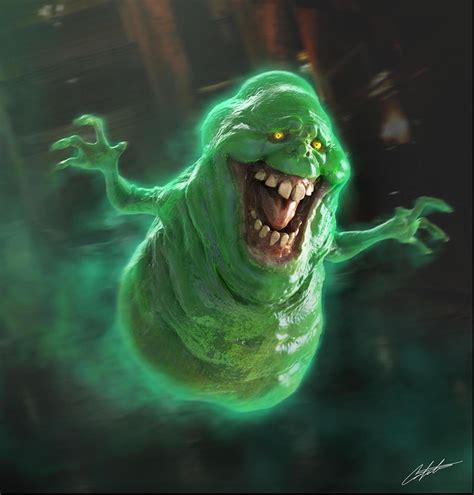 Ghostbusters Concept Art Featuring Female Slimer