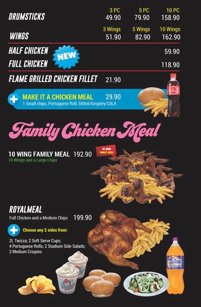 Food Court Menu Curie Avenue - AriaATR.com