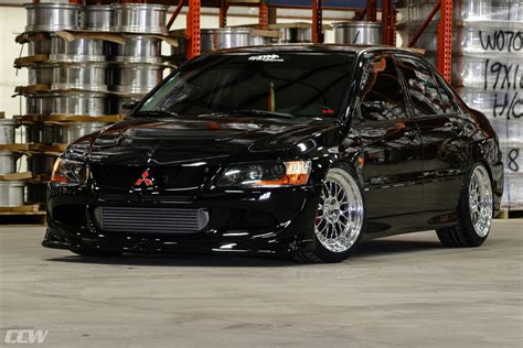 Mitsubishi Evolution VIII Black CCW Classic Wheel | Wheel Front