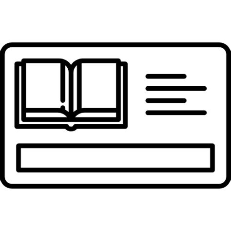 Tarjeta de biblioteca | Icono Gratis