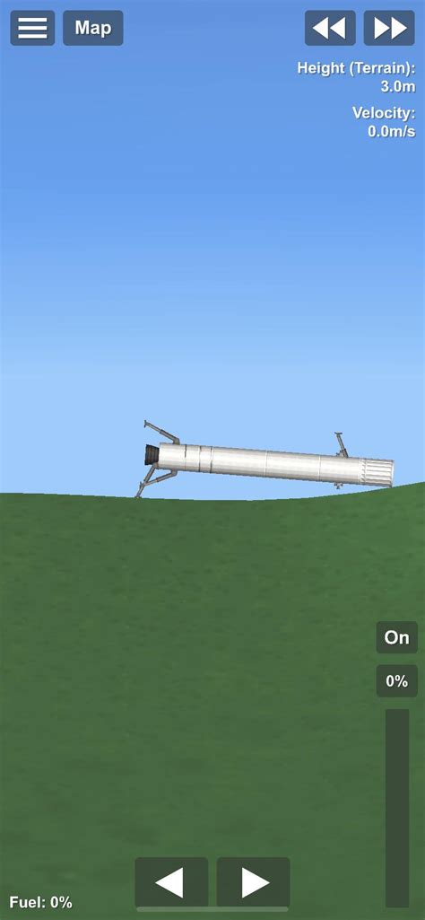 My first failed falcon 9 landing with this design (i ran out of fuel ...