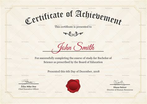 Graduation Degree Certificate Design Template In Psd Word Within ...