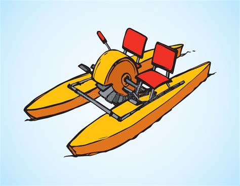 Inflatable pedalo boat stock illustration. Illustration of blue - 21930229