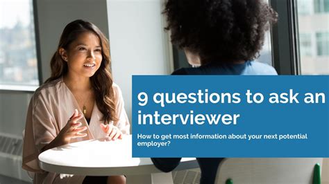 9 questions to ask an interviewer