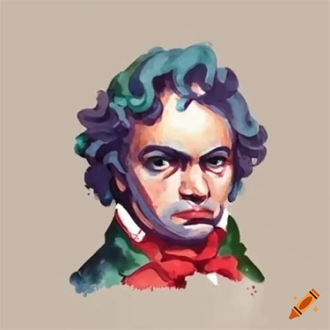 Animated depiction of beethoven