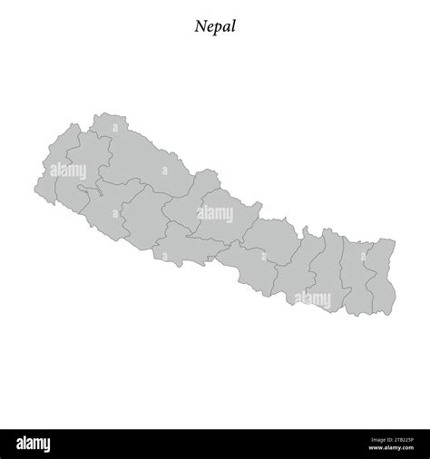 Map of nepal Black and White Stock Photos & Images - Alamy