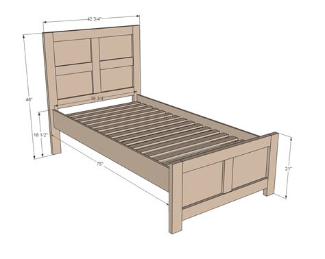 Ana White | Emme Twin Bed - DIY Projects