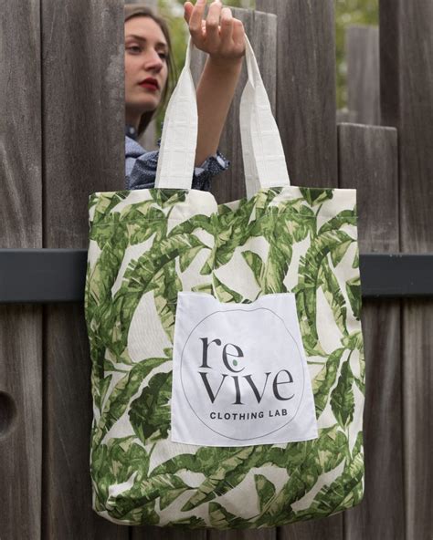 R'bag - Cabas motif plante - Revive Clothing Lab