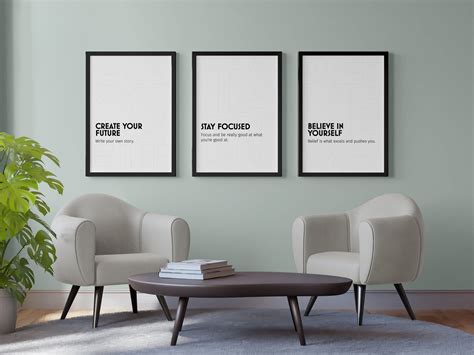 Home Office Motivational Wall Art, Modern Wall Art, Set of 33, Inspirational Quotes, Minimalist ...