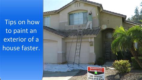 How to paint exterior of a house faster. Exterior painting tips. - YouTube