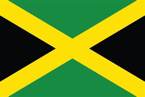 Vector of Jamaican flag. | Jamaican flag, Irish flag, Flag