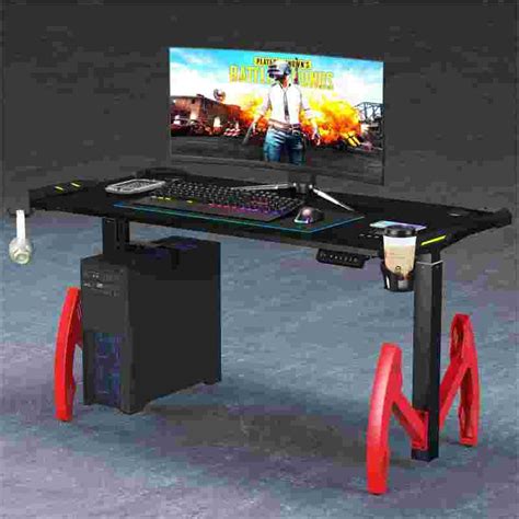 Supply Electric Height Adjustable Sit and Stand Up Gaming Desk ...