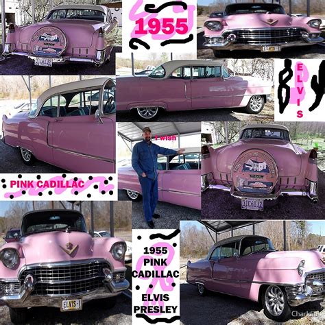 "1955, Pink Cadillac, and Elvis" by Charldia | Redbubble